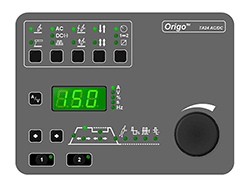 Аппарат для сварки TIG переменным и постоянным током ESAB Origo Tig 3000i AC/DC панель управления TA24